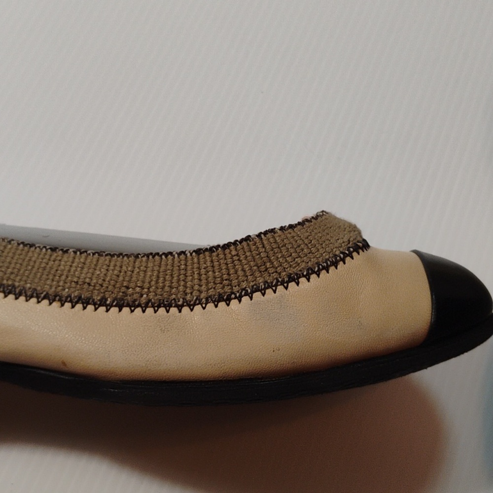 CHANEL Lambskin Leather Ballerina Flats Size 37EU With CALLOUTS - Picture 12 of 16